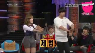 [20100216] Taeyeon (SNSD) dancing Genie with Taec Yeon (2PM)