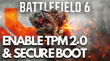 HOW TO TURN ON TPM 2.0 and SECUREBOOT in BIOS   BATTLEFIELD 6 - (AMD and INTEL)🎮🔥