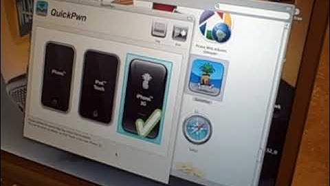 Jailbreaking a 3G iPhone with QuickPwn