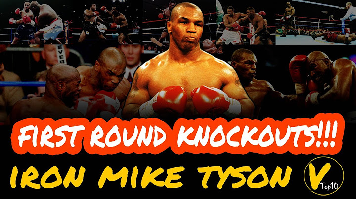 10 Mike Tyson Greatest First Round Knockouts