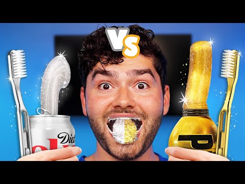 24K Gold Vs Silver Toothbrush !