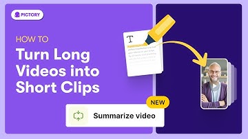Create Short Video Clips with AI | Pictory Summarize Video Step-by-Step Tutorial