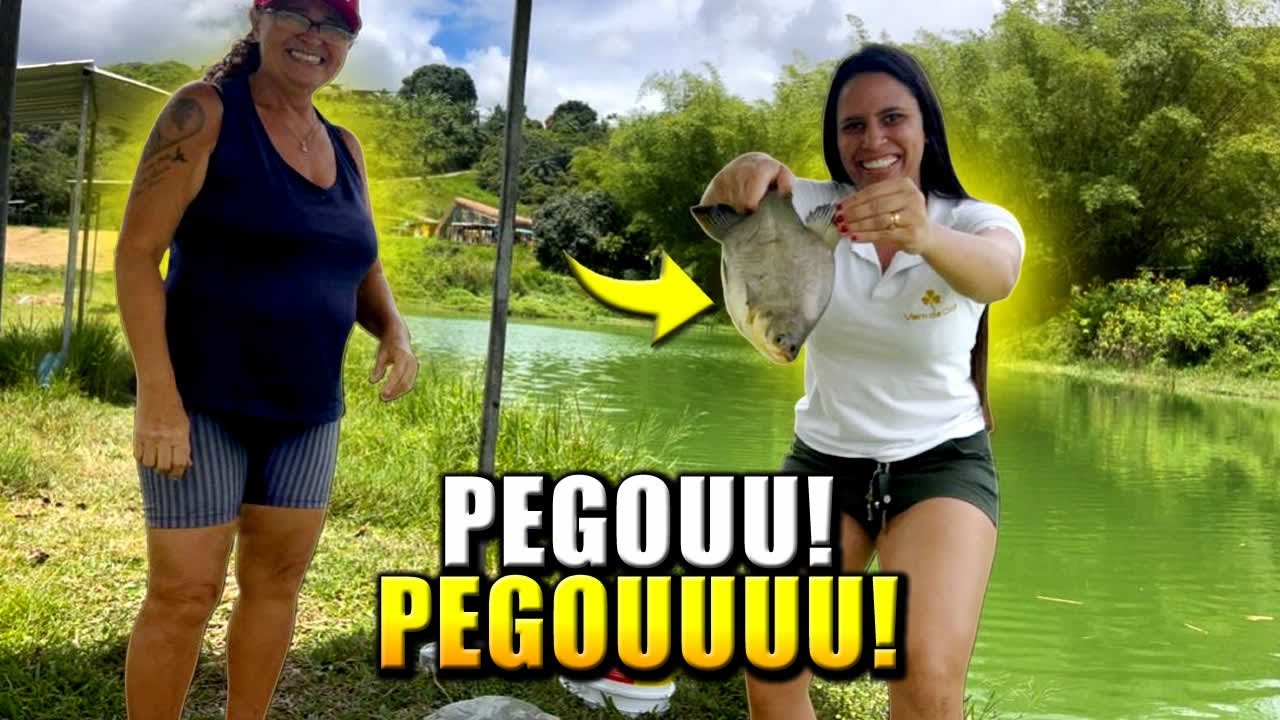 BRENDA PESCOU UM PEIXE E FICOU TODA FELIZ!