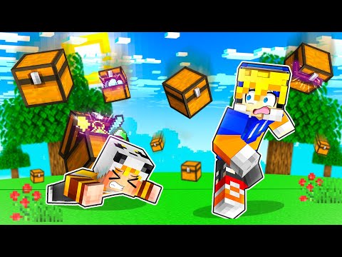 ¡MINECRAFT pero LLUEVEN COFRES OP CADA SEGUNDO! 😱🌧 MINECRAFT ROLEPLAY con GOHAN