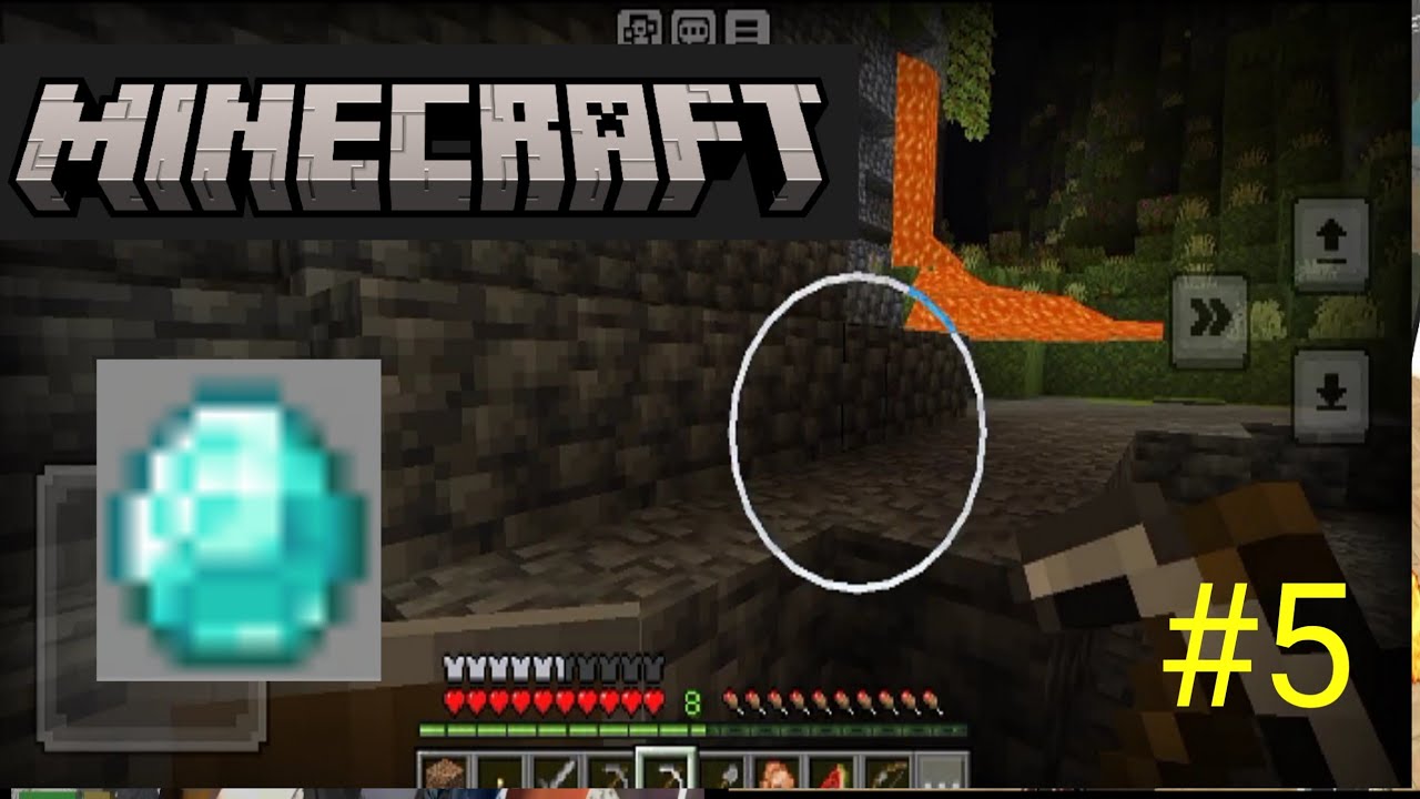 CAN I FIND DIAMONDS 💎 IN SECRATE CAVES MINECRAFT GAMEPLAY #5 - YouTube