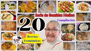 ✅20 Comidas Fáciles y Económicas| Recetas para Cocinar al Mediodía| Compilación