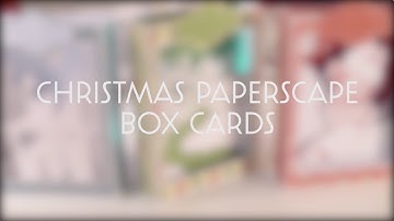 Christmas Paperscape Box Cards SVG Bundle - Assembly Tutorial (For Cricut, Silhouette, and ScanNCut)