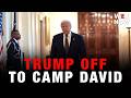 Donald Trump heads to Camp David as pushback against Iran deal grows
