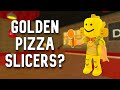 Golden pizza slicers  more  work at a pizza place roblox