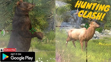 Best Hunting Mobile Game? Hunting Clash Gameplay I Google Play Game - First Deer And Bear Kill