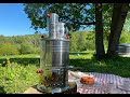 How to use samovar (camp stove)