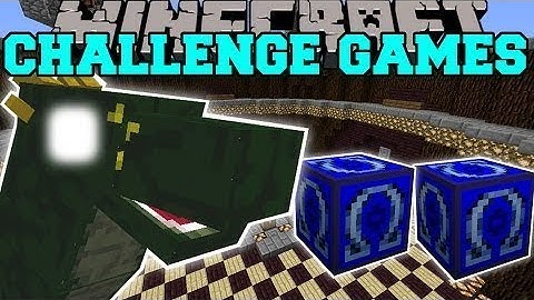 PopularMMOs GamingWithJen: Minecraft BASILISK CHALLENGE GAMES Lucky Block Mod Modded Mini Game