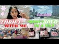 SPRING THRIFT WITH ME &amp; What I SOLD In A DAY | Day in the Life of a Depop Top Seller/Entrepreneur