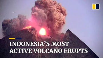 Indonesia’s most active volcano Mount Merapi erupted, sending ash 2,000 metres into the sky
