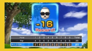 Wii Sports Golf - WORLD RECORD  Classic 9 Hole   -16 Under Par screenshot 5