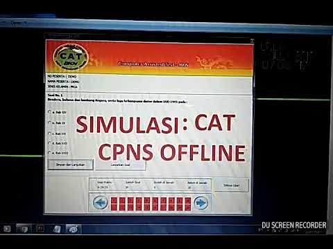  Simulasi  CAT  CPNS 2021 OFFLINE dari BKN YouTube