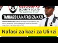 Nafasi za Kazi Security 2026/2027, ajira za Ulinzi 2026/2027