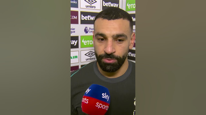Mo Salah's reaction after 5-0 win over West Ham  #premierleague #liverpoolfc