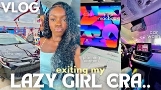 VLOG: exiting my LAZY GIRL ERA  | buying a MACBOOK PRO + MONTHLY RESET/CLEANING + PLANNING & MORE!