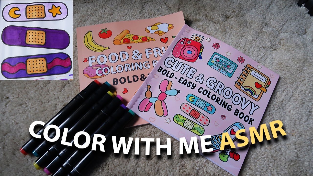 ASMR Color with Me! 🎨 | whispers, marker sounds - YouTube