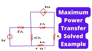 Maximum Power Transfer Solved Example | Circuit Analysis | Electrical Engineering