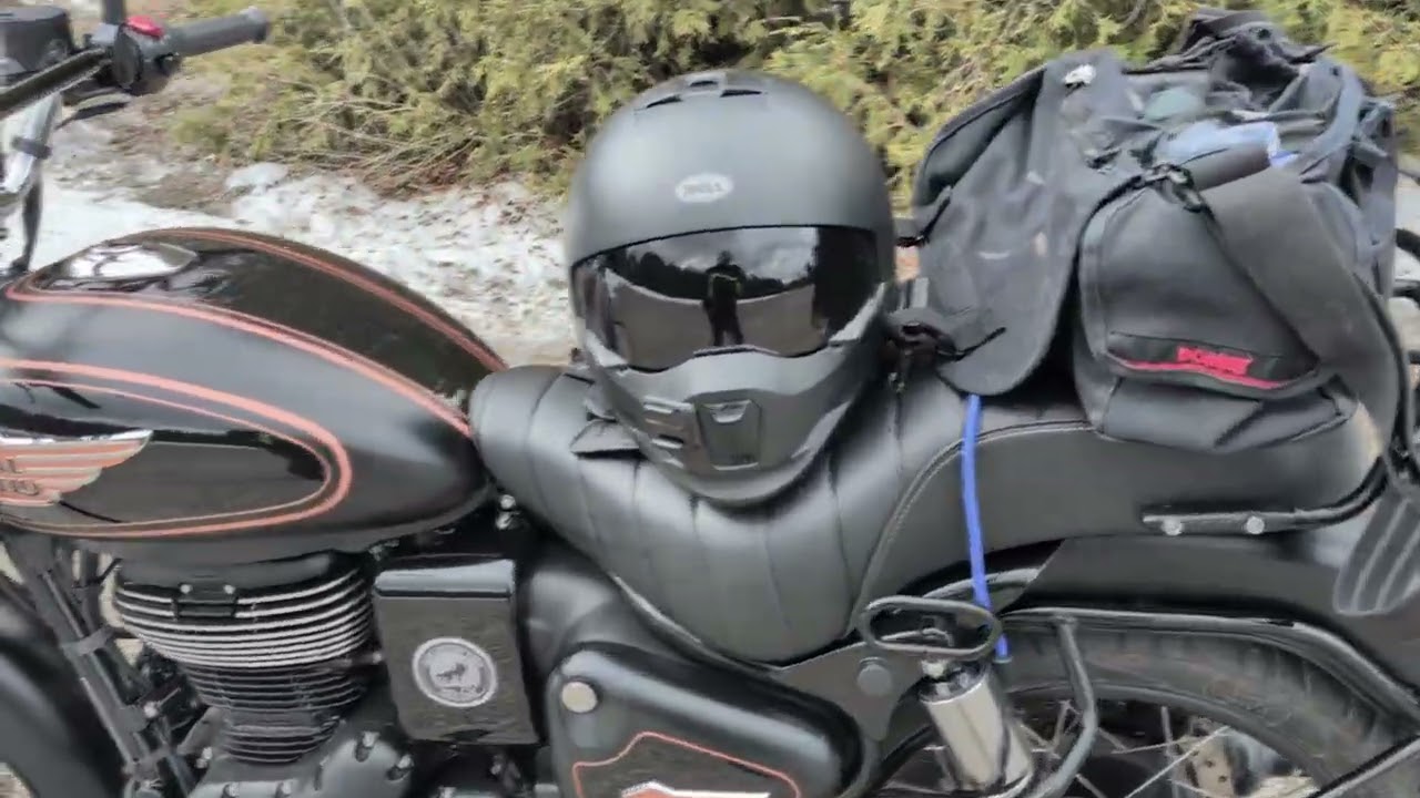 07 2024 Royal Enfield Bullet 350 (Black Gold) walk around, add-ons and some riding footage.