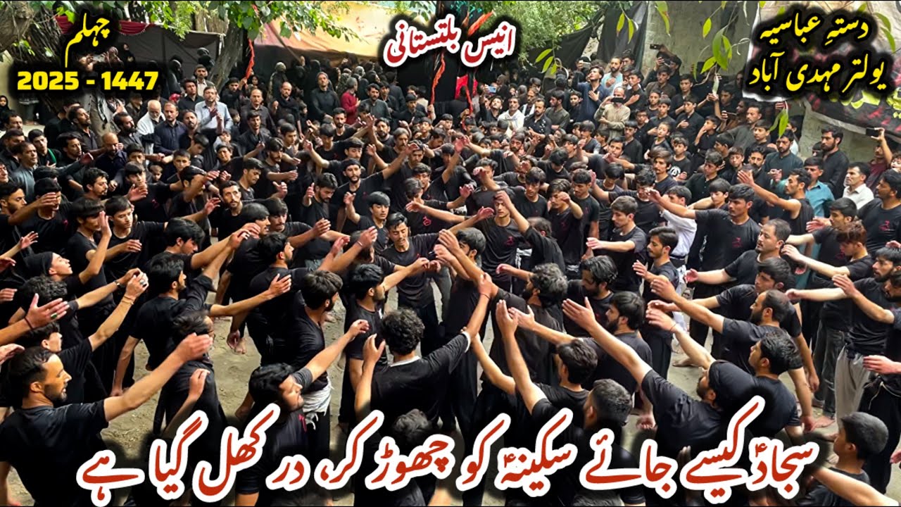 Chehlum Mehdiabad 2025 || SAJJAD a.s KESAY JAYE SAKINA s.a KO CHOR KR || Dasta Abbasia Yultar 2025