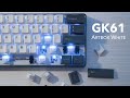 GK61 Fixed Stabilizers & Artbox White Switches Typing Sounds (GMK Oblivion Keycap Set)