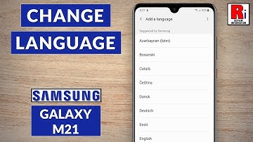 How to Change Language on Samsung Galaxy M21