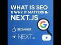 Getting Started with Next js A Beginner's Guide to SEO and SSR 🚀