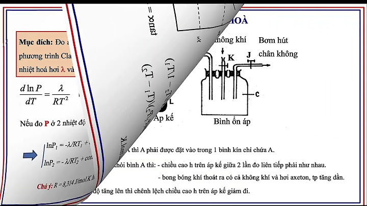 Caác bài toán về áp suất hơi bão hòa năm 2024