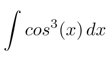 Integral of cos^3(x) (trigonometric identity + substitution)