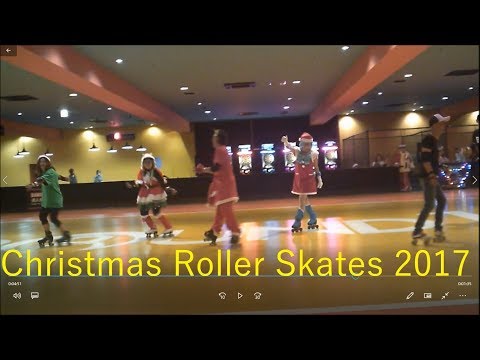 クリスマスローラースケート(Christmas Roller Skates 2017)！アフロナイト20171223！