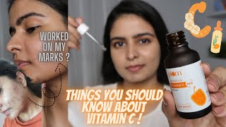 Plum Vitamin C serum on Acne Marks  | Worth Buying ? Kashika