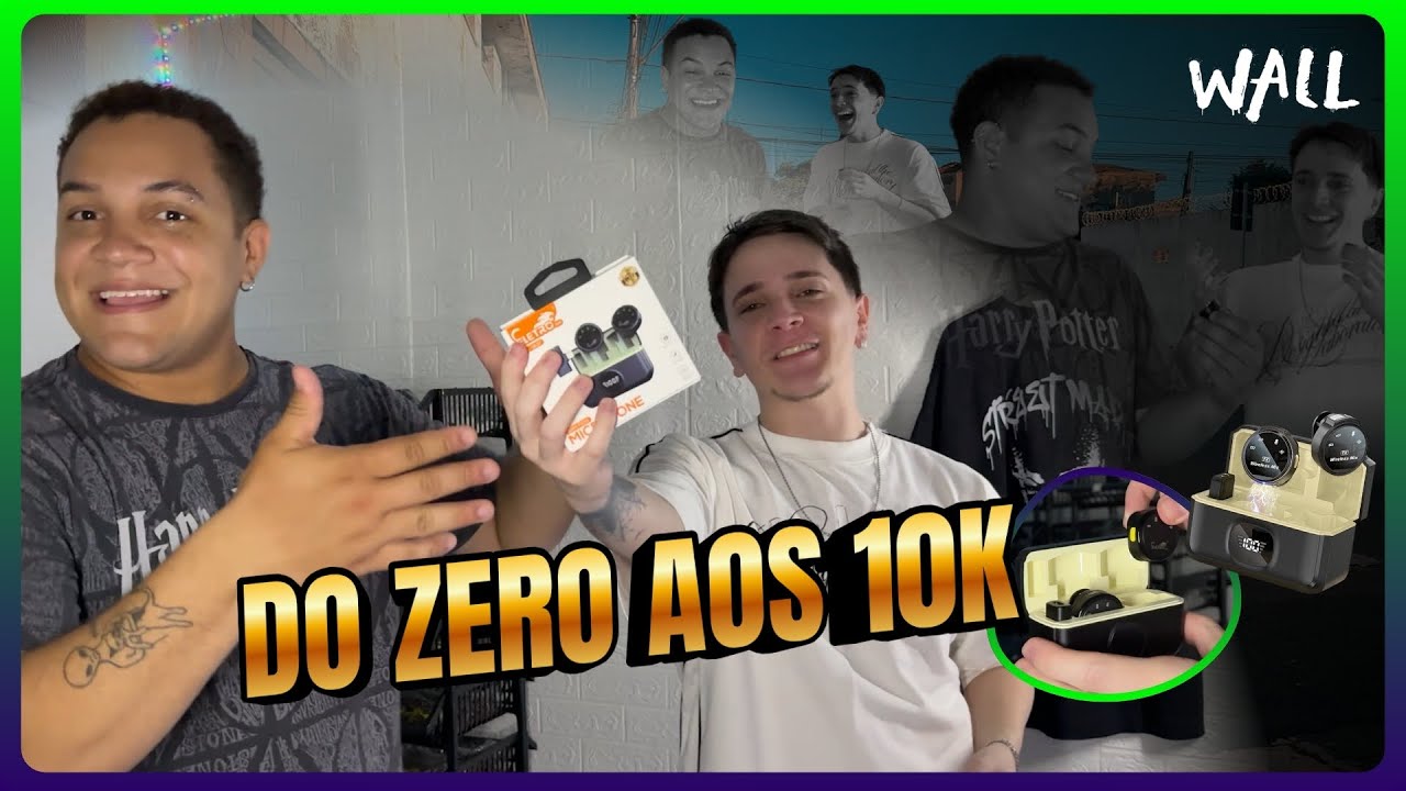 CORRENDO ATRÁS DE UM MICROFONE PARA OS VÍDEOS 