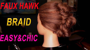 Get the Perfect Faux Hawk Look! Easy 3 Step Ponytail Updo Tutorial