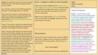 10A, History, WCF on remote learning task 3, Usefulness question, Mrs Menhinick