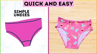 How to make a pattern and sew QUICK and EASY undies! Stepbystep