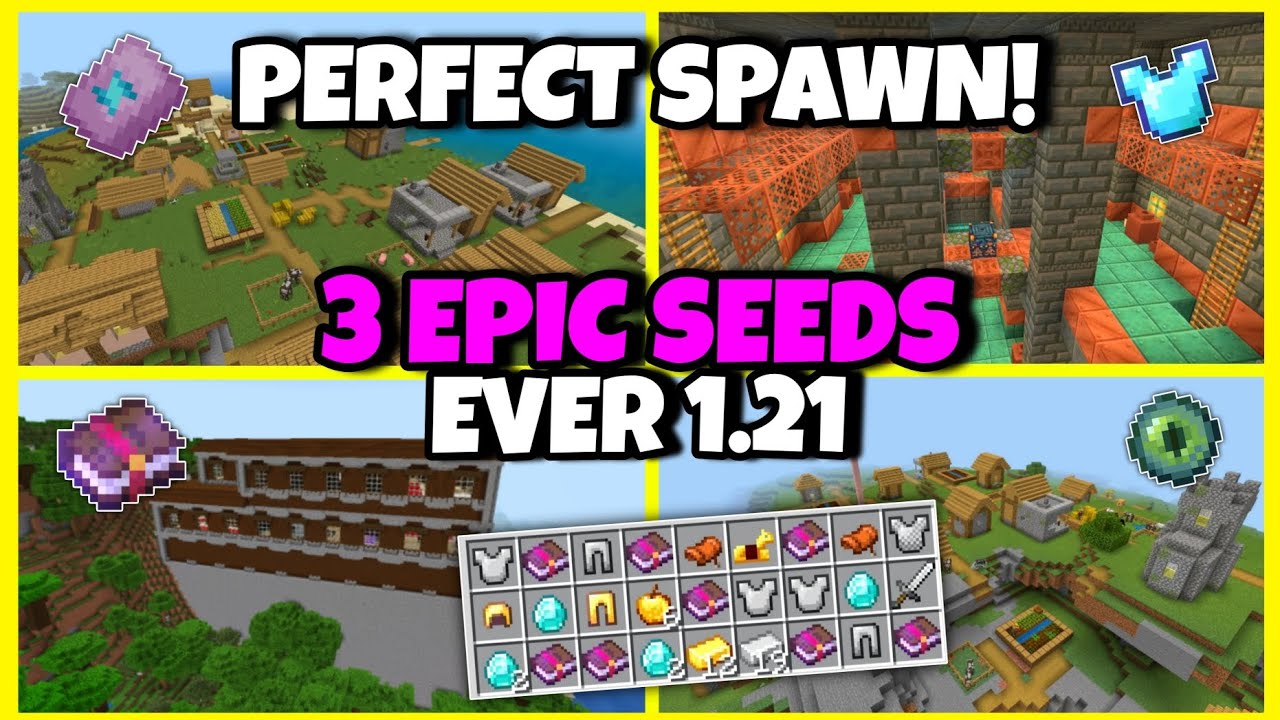Top 3 god seed for minecraft 1 21 bedrock 3 rare seed 1 21