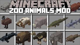 Minecraft TAME AND BREED ZOO ANIMAL MOBS MOD / SPAWN BABY ZOO ANIMALS !! Minecraft Mods