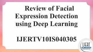 Review of Facial Expression Detection using Deep Learning