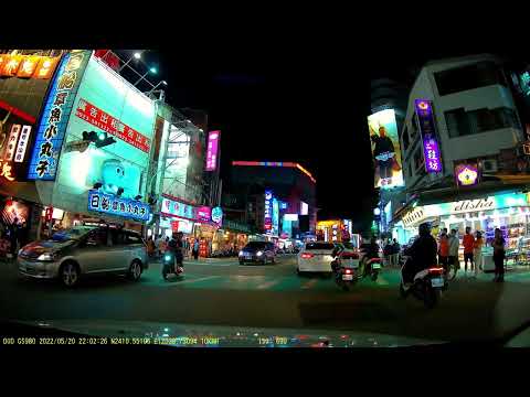 DOD行車記錄器 GS980D 真4K 夜間市區 | 前鏡頭