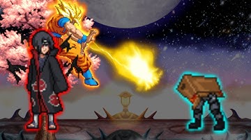 SOLID SNAKE OP VS CANON GOKU & ITACHI S1 OP IN JUMP FORCE MUGEN