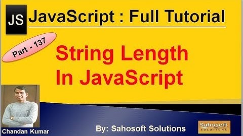 String Length in JavaScript | JavaScript Full Tutorial in Hindi