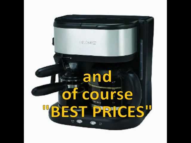 Krups XP1500 Coffee Maker & Espresso Machine Combination Black for