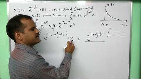 Fourier transform - one sided exponential - signals and systems