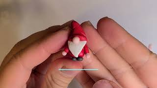 Cute Christmas Gnome Tutorial in Polymer Clay