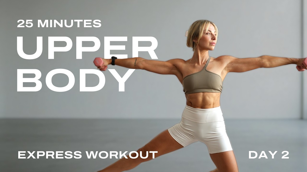 Day 2 - 25 Min. Weighted Upper Body Workout | Pilates Strength | Strong & Balanced Plan