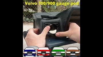 Volvo 700/900 gauge pod design process