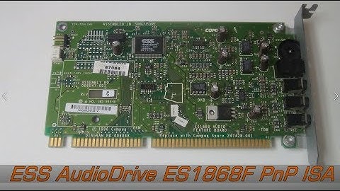 ESS AudioDrive ES1868F Compaq ISA Soundcard playing DOOM2 music (OPL3)